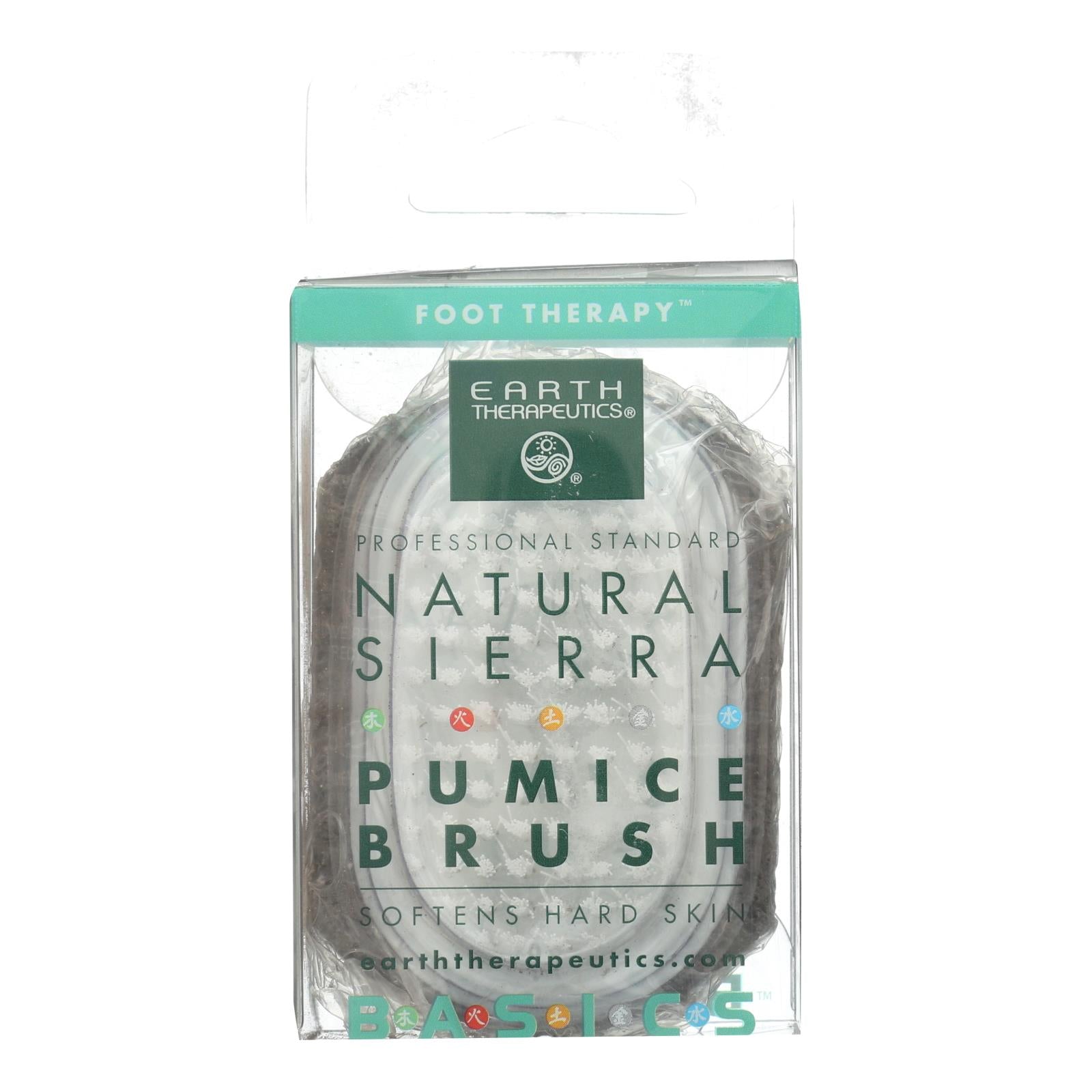Earth Therapeutics Natural Sierra Pumice Brush for Exfoliating and Smoothing Skin