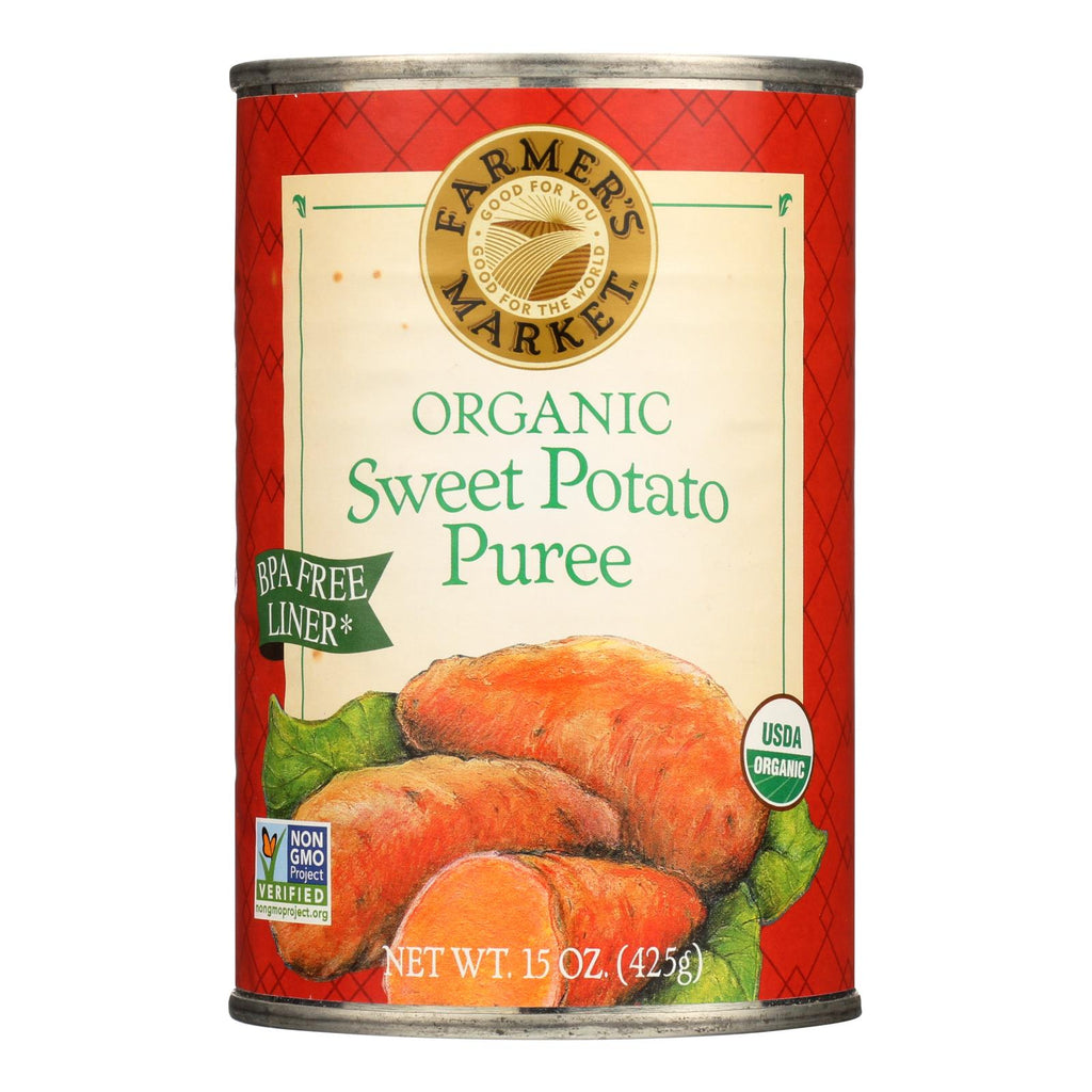 Farmer's Market Organic Pumpkin Sweet Potato Puree, 15 oz, Pack of 12