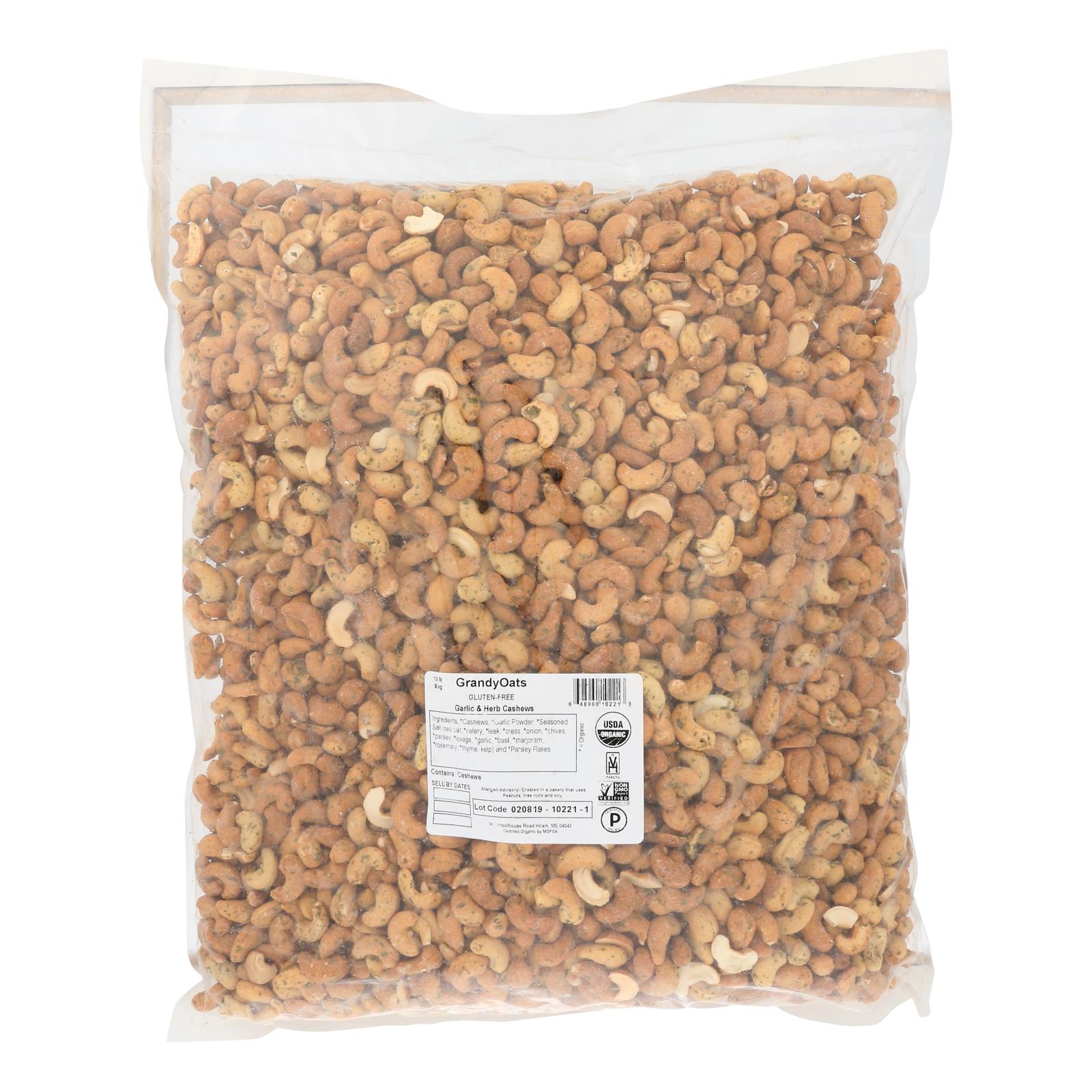 Mountain Peak Herbed Cashews with Garlic Granola Oats 10 lb.