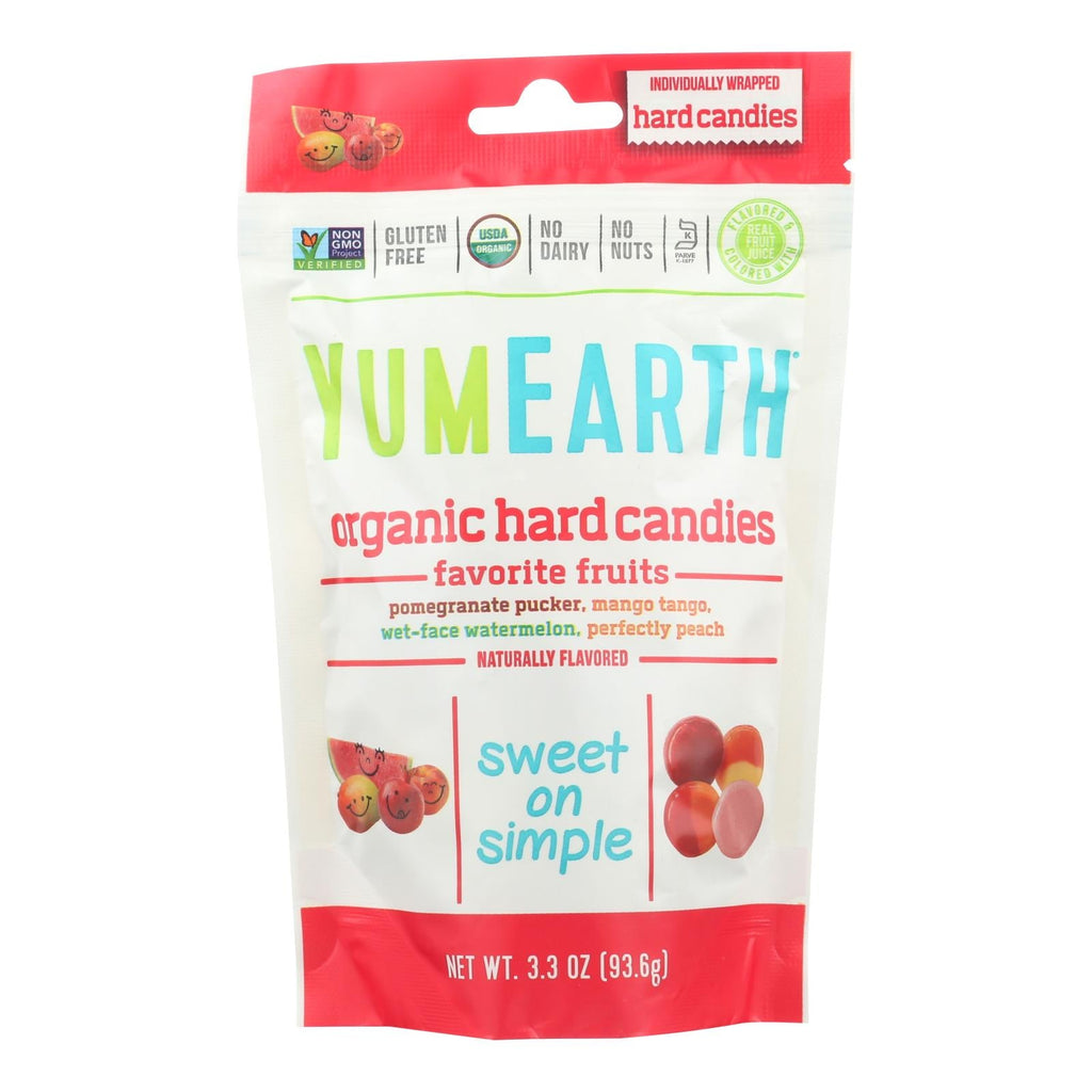 YumEarth Organic Fruit Drop Candy, 3.3 oz., Pack of 6