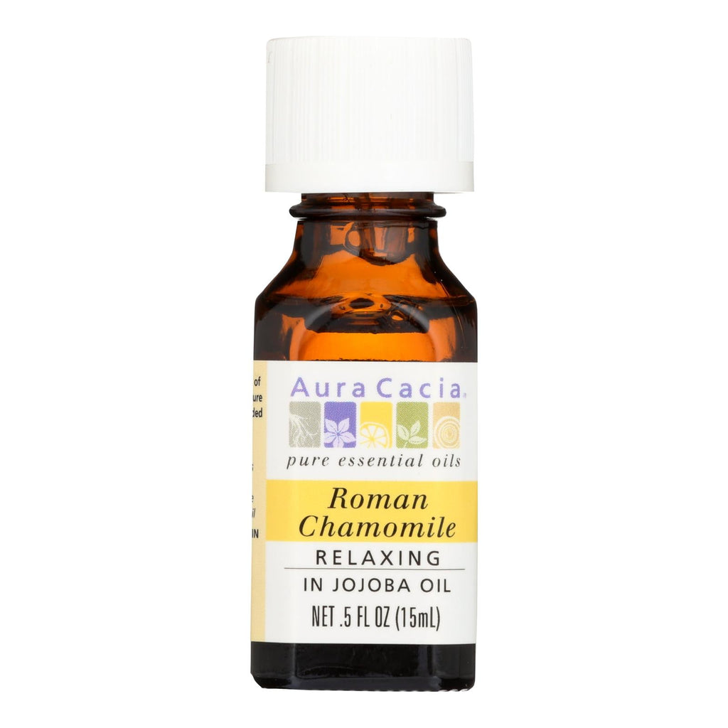 Aura Cacia Pure Roman Chamomile Essential Oil (0.5 Fl Oz)