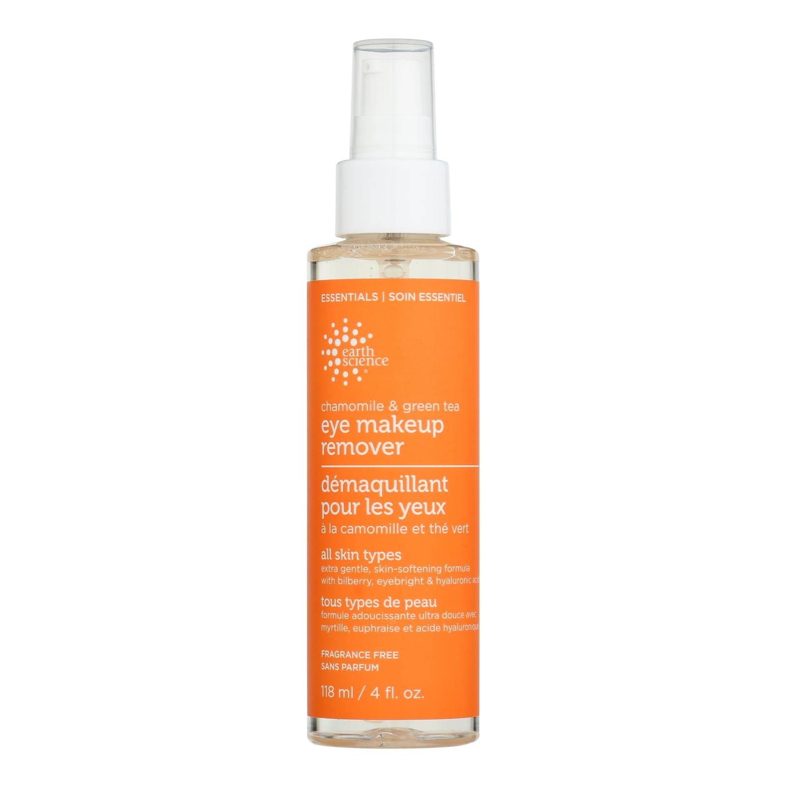 Earth Science Chamomile & Green Tea Eye Makeup Remover - 4 Fl Oz