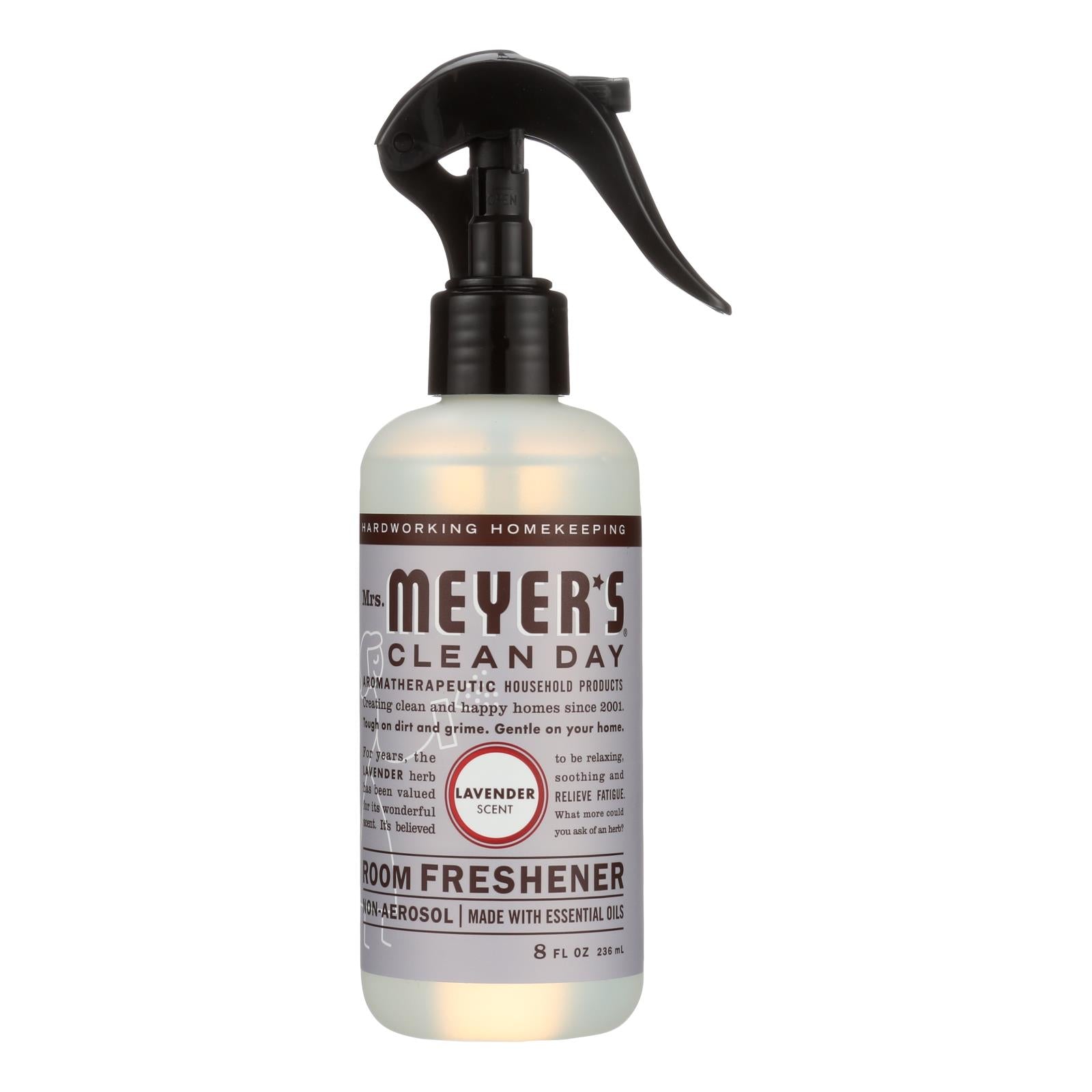 Mrs. Meyer's Clean Day Lavender Room Deodorizer Spray Freshener, Pack of 6