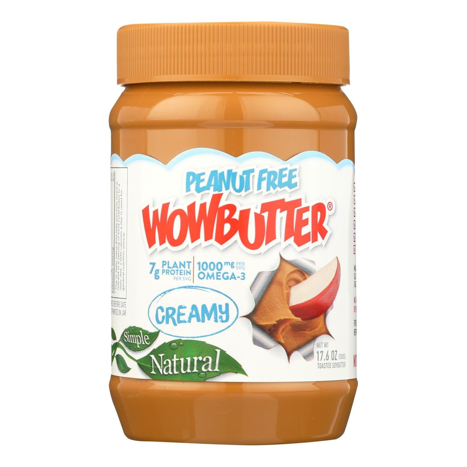 Wowbutter Peanut-Free Creamy Spread - 17.6 Oz. (Pack of 6)