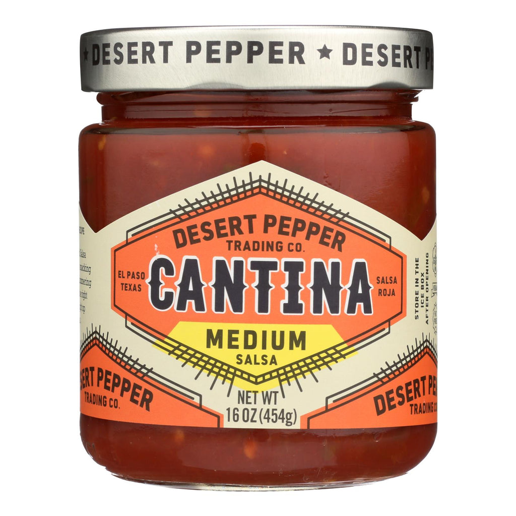 Desert Pepper Trading Cantina Salsa Medium Red by (Pack of 6 - 16 oz)