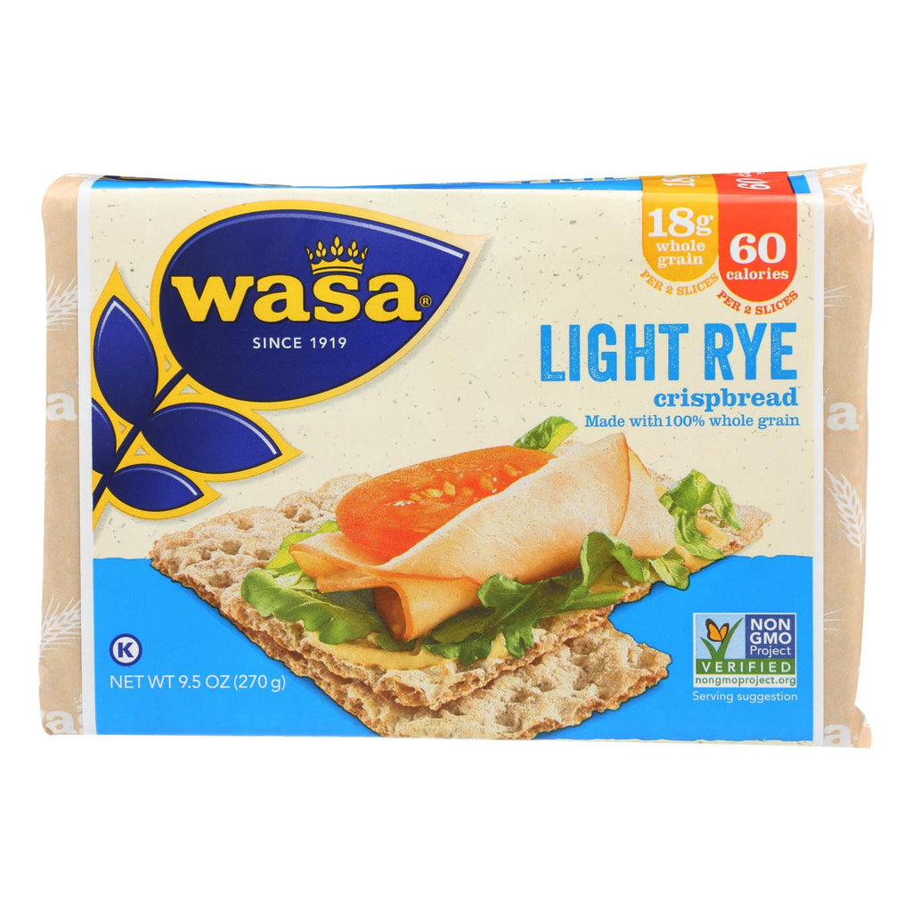 Wasa Light Rye Crispbread, 12-Pack with 9.5 oz Each
