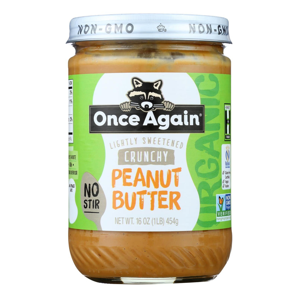 Once Again Creamy Peanut Butter Crunch, Case of 6, 16 Oz Jars
