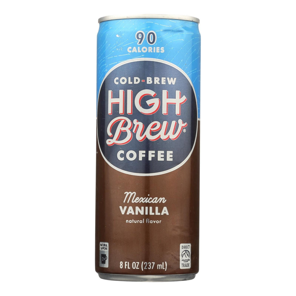 High Brew Coffee - Ready-to-Drink Mexican Vanilla, 8 Oz (Pack of 12)