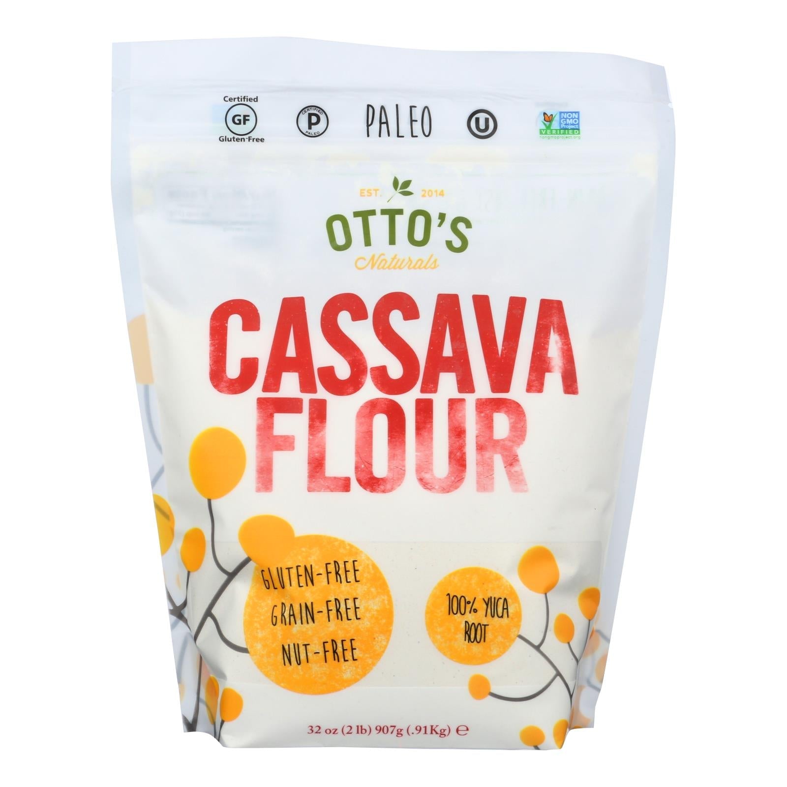Otto's Naturals Cassava Flour (12 Lbs, Pack of 6)