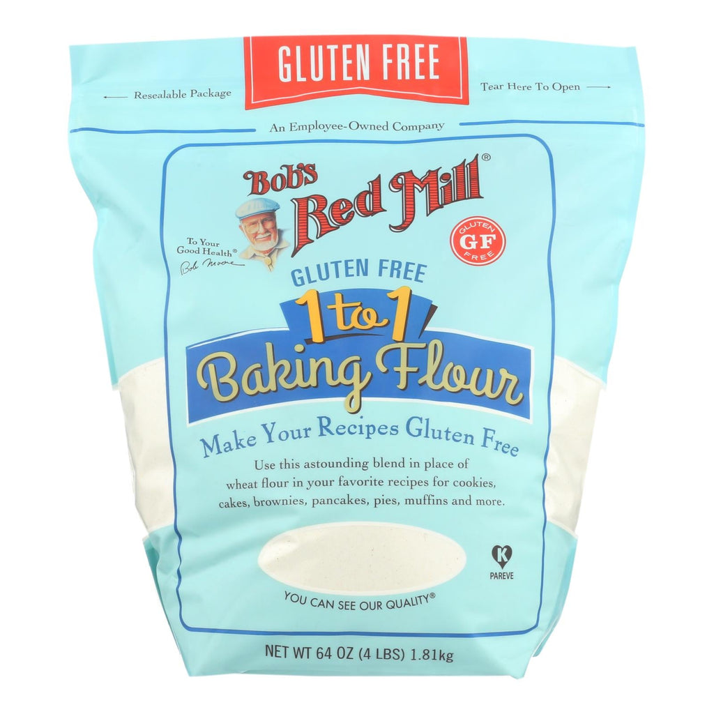 Bob's Red Mill Gluten-Free 1-to-1 Baking Flour (Pack of 4, 64 Oz.)
