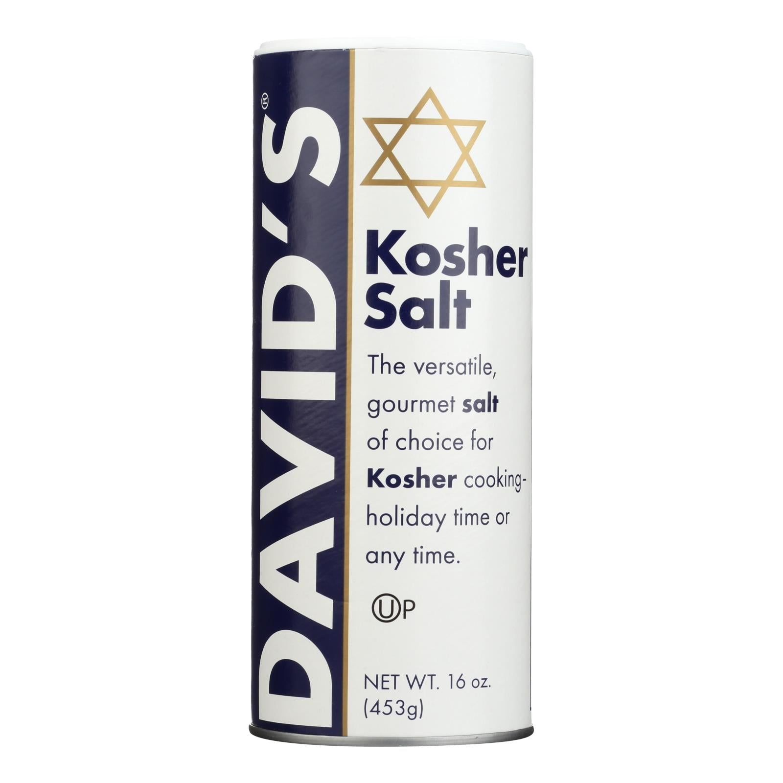 David's Kosher Salt, 16 Oz. (Pack of 12)