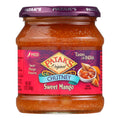 Patak's Mild Sweet Mango Chutney, Authentic Indian, Gluten-Free, Case of 6 (12 oz)