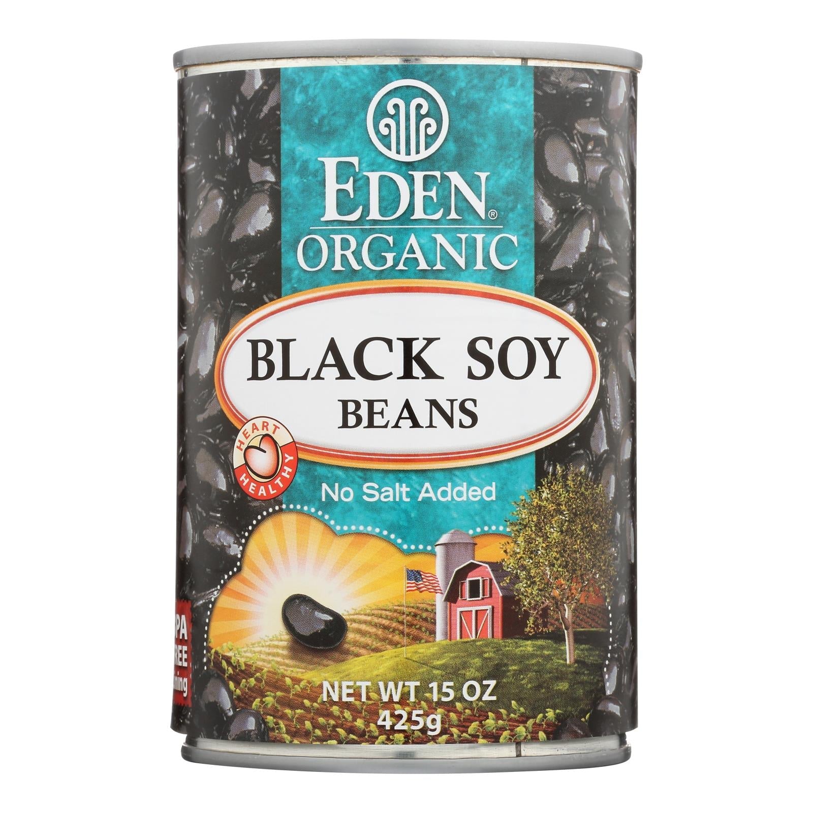 Eden Foods Organic Black Soy Beans, 15 Oz. (Pack of 12)