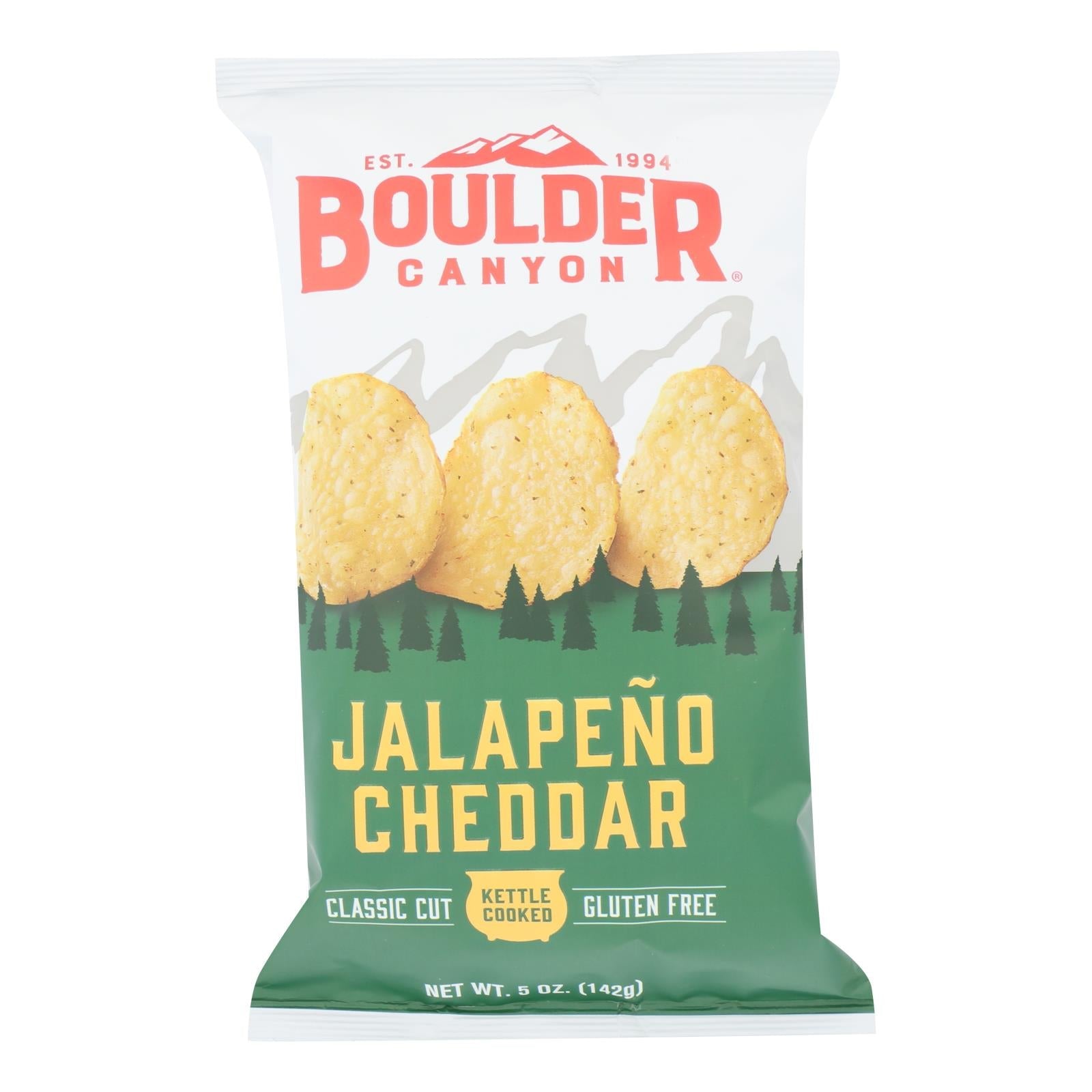 Boulder Canyon Chips Jalapeno Cheddar (Pack of 12 - 5 Oz.)