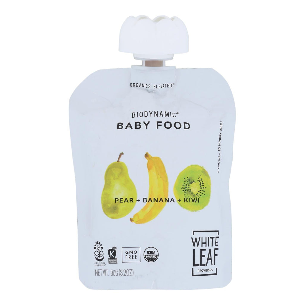 White Leaf Provisions Pear, Banana, and Kiwi Baby Food Pack (6 - 3.2 oz.)
