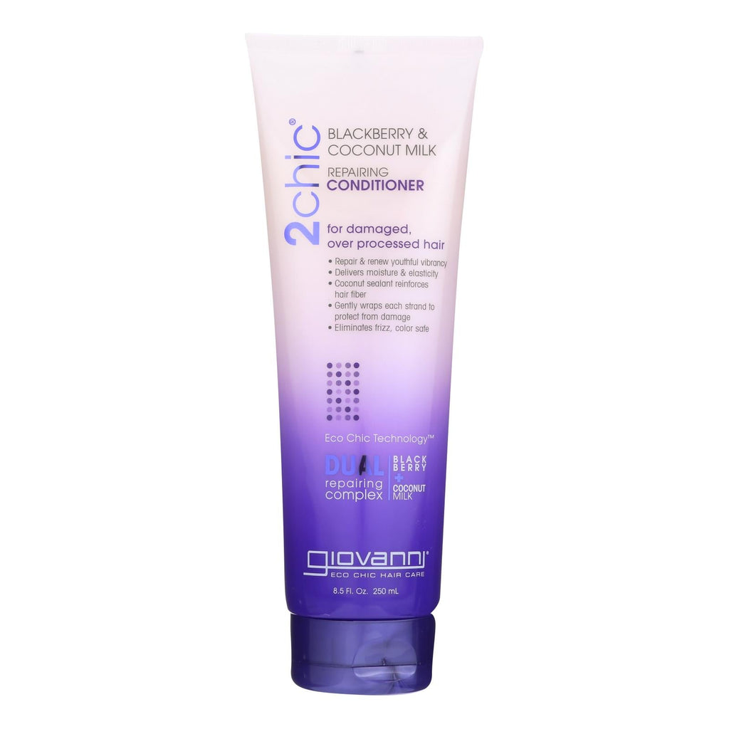 Giovanni 2chic Ultra Repair Blackberry & Coconut Milk Conditioner, 8.5 oz