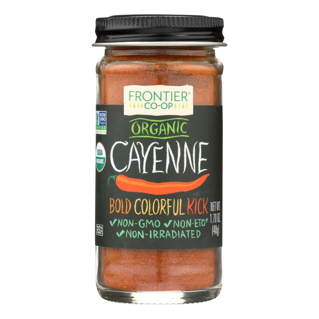 Frontier Herb Organic Ground Cayenne Pepper, High Heat, 1.7 Oz, 30000 HU