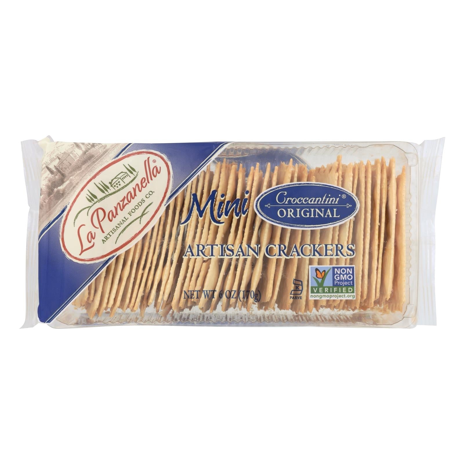 Lapanzanella Mini Croccantini Original Crackers (Pack of 12, 6 oz)