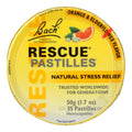 Bach Rescue Remedy Pastilles: Natural Stress Relief with Orange & Elderflower (1.7 oz, Pack of 12)