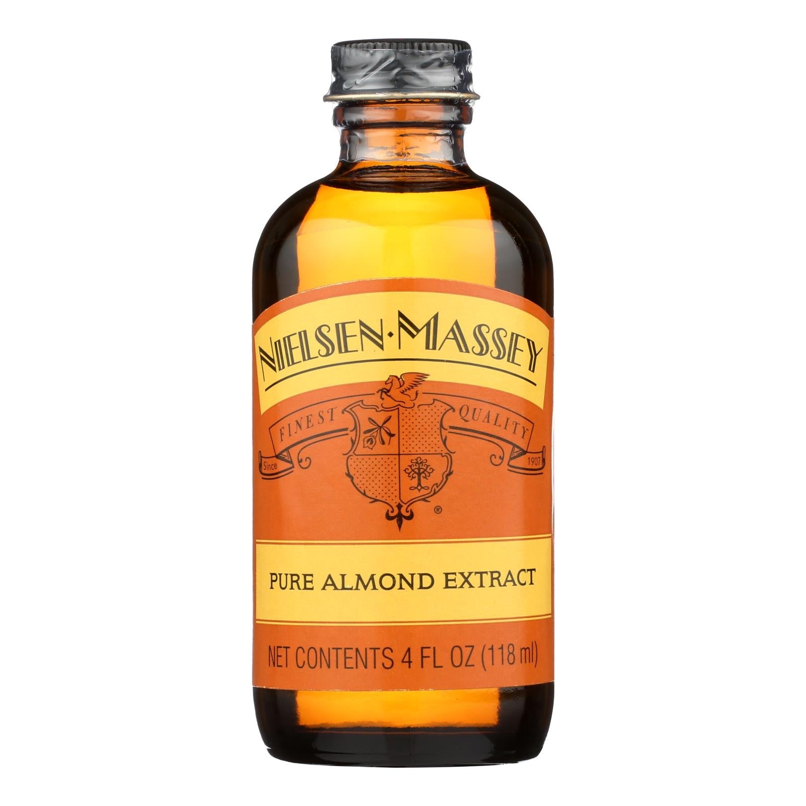 Nielsen-Massey Pure Almond Extract, 4 Fl. Oz., Case of 8 – Premium California Almonds, Kosher Certified