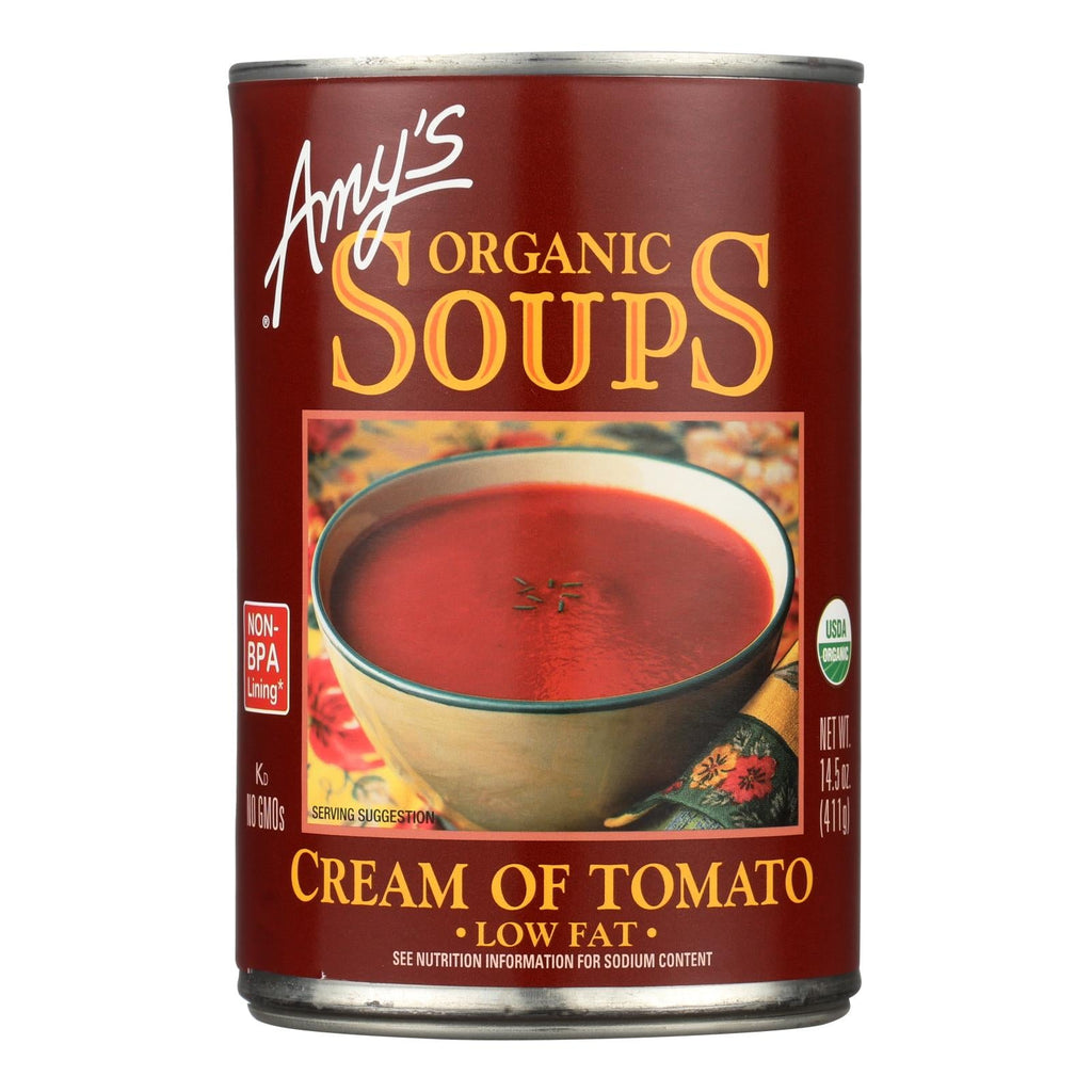 Amy's Organic Low-Fat Cream of Tomato Soup, 14.5 oz (Pack of 12)