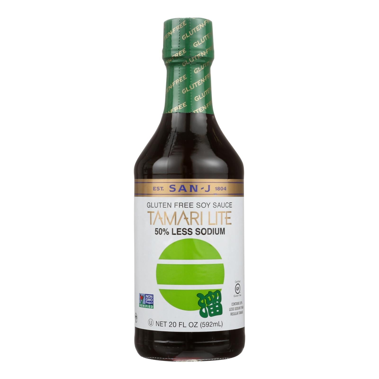 San-J Tamari Lite: Reduced Sodium, 20 Oz (Pack of 6)