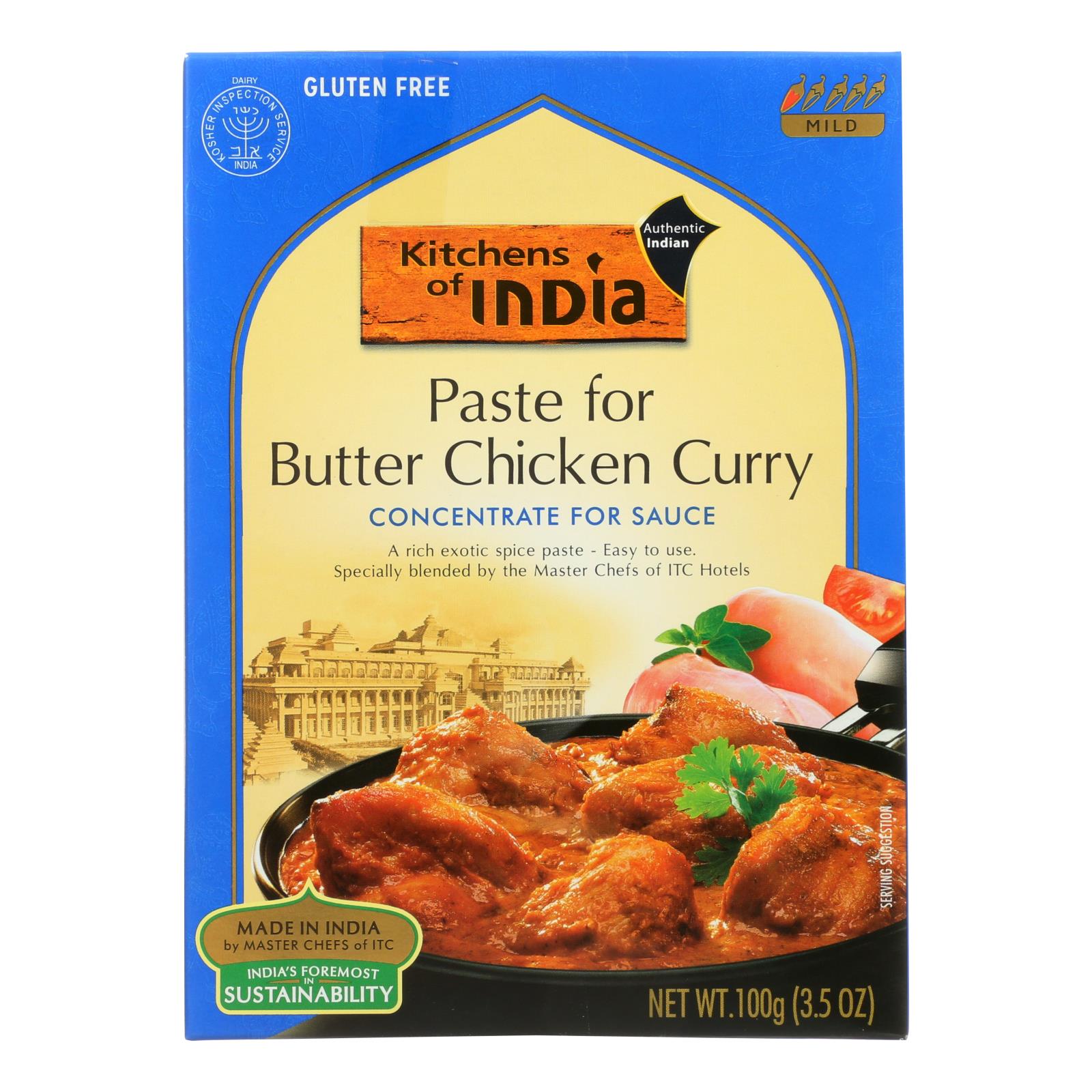 Kitchen Of India Butter Chicken Curry Paste (Pack of 6 - 3.5 Oz Each)