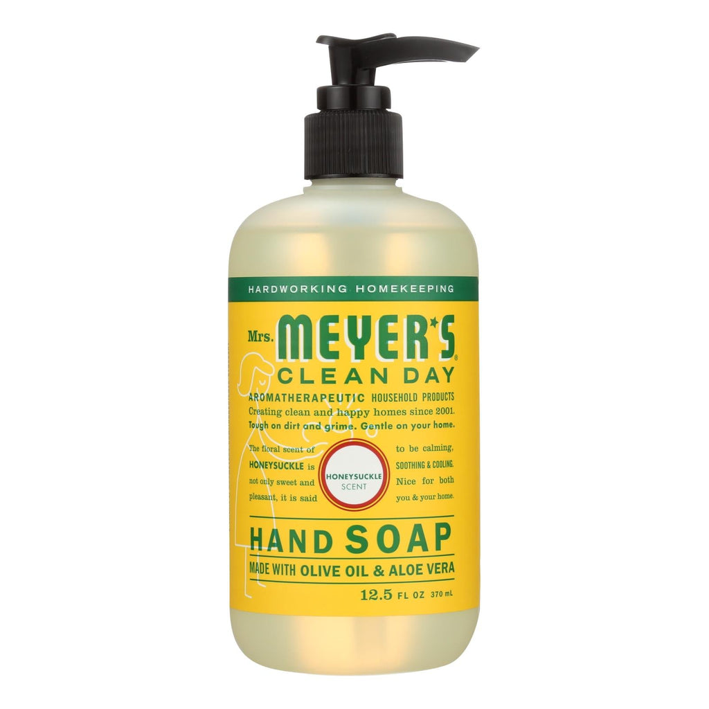 Mrs. Meyer's Clean Day Liquid Hand Soap, Honeysuckle, 12.5 oz., Pack of 6