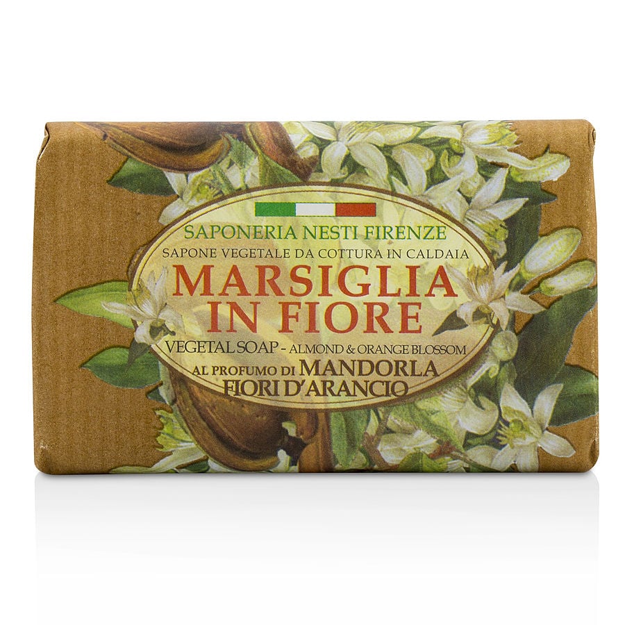 Marsiglia In Fiore Vegetal Soap - Almond & Orange Bloosom  --125g/4.3oz