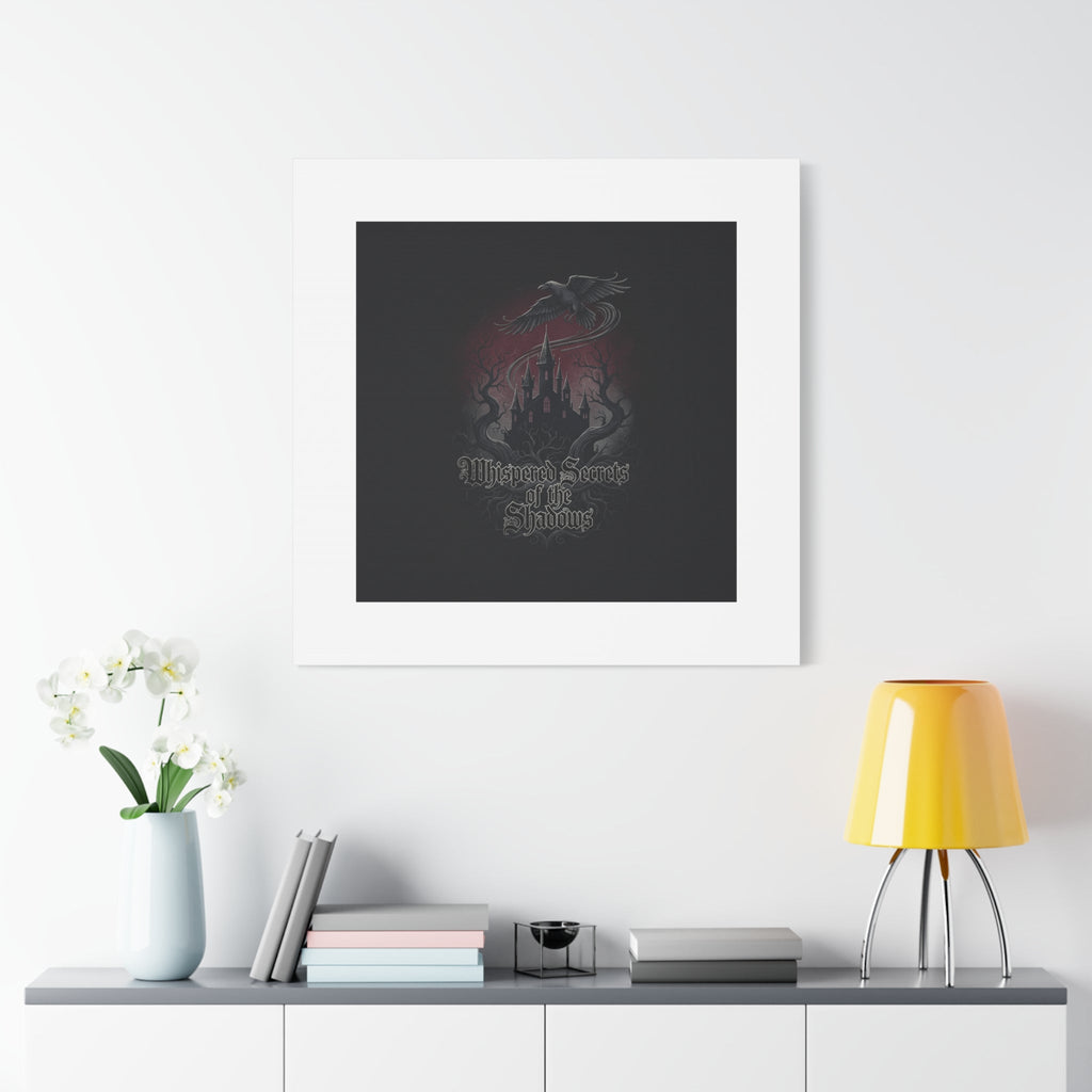 Whispered Secrets of the Shadows Castle Wall Art, Matte Canvas | Gothic Medieval Decor