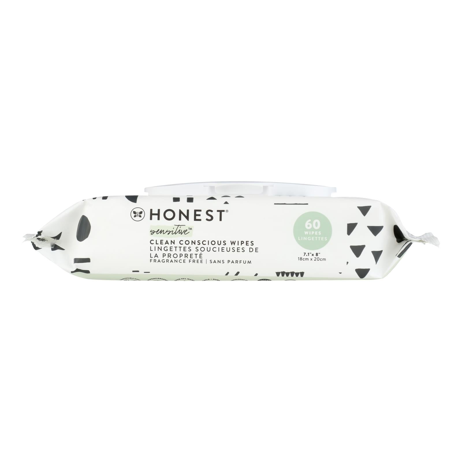 The Honest Company Pattern Play Printed Wipes, 60 Count