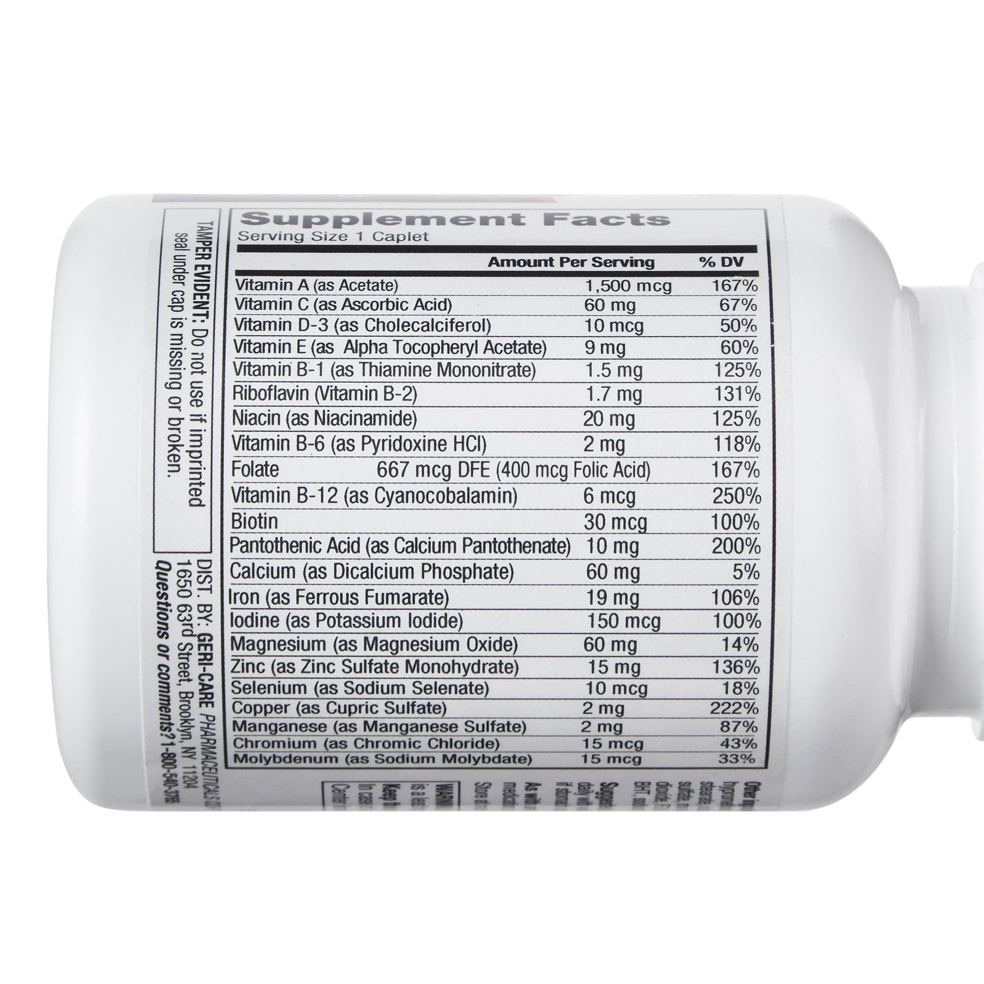 Geri-Care® Multivitamin Supplement with Minerals 621-01-GCP