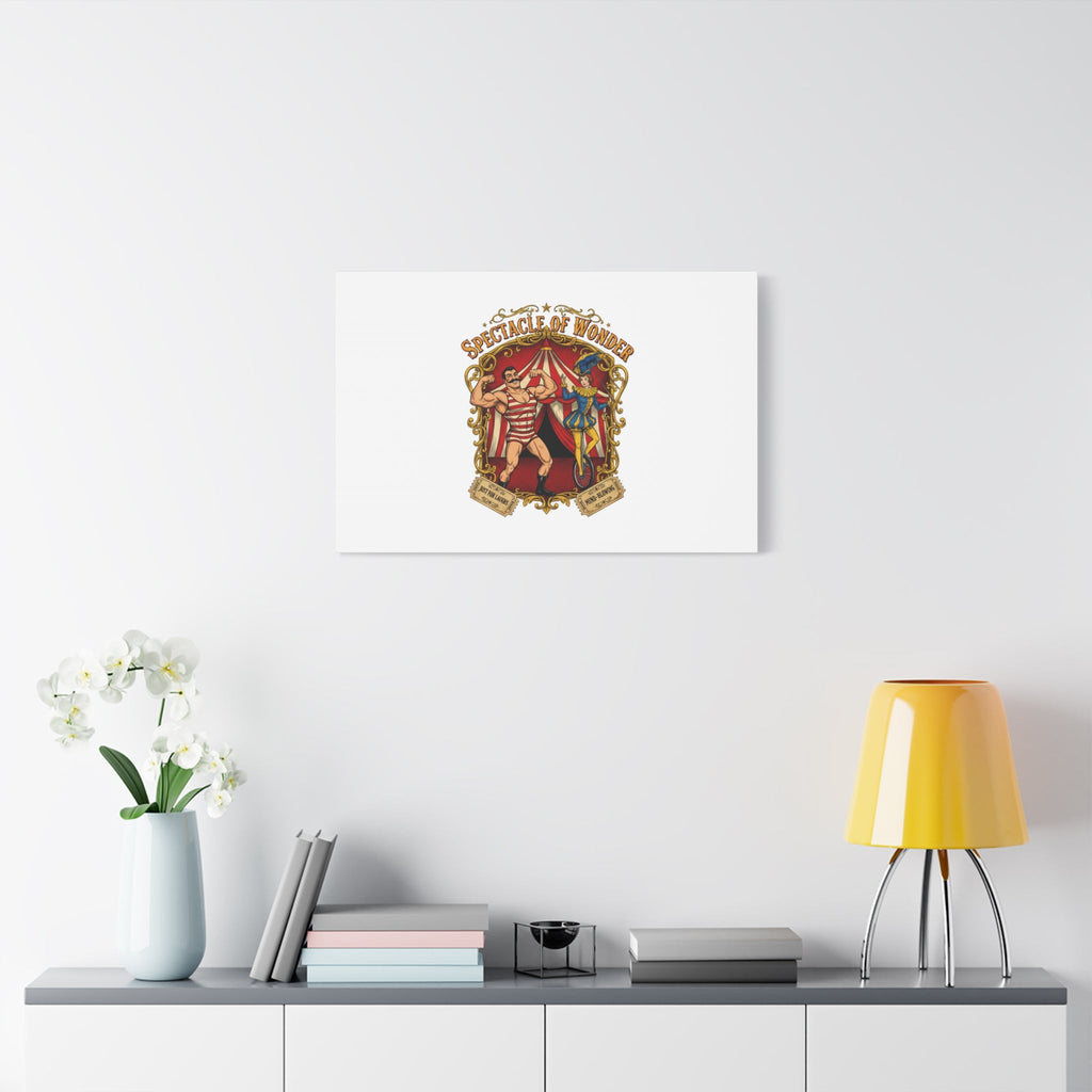 Spectacle of Wonder Circus Art Print, Canvas | Vintage Carnival Design