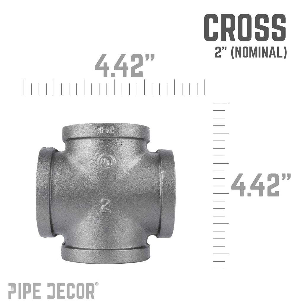 2 in. Black Cross