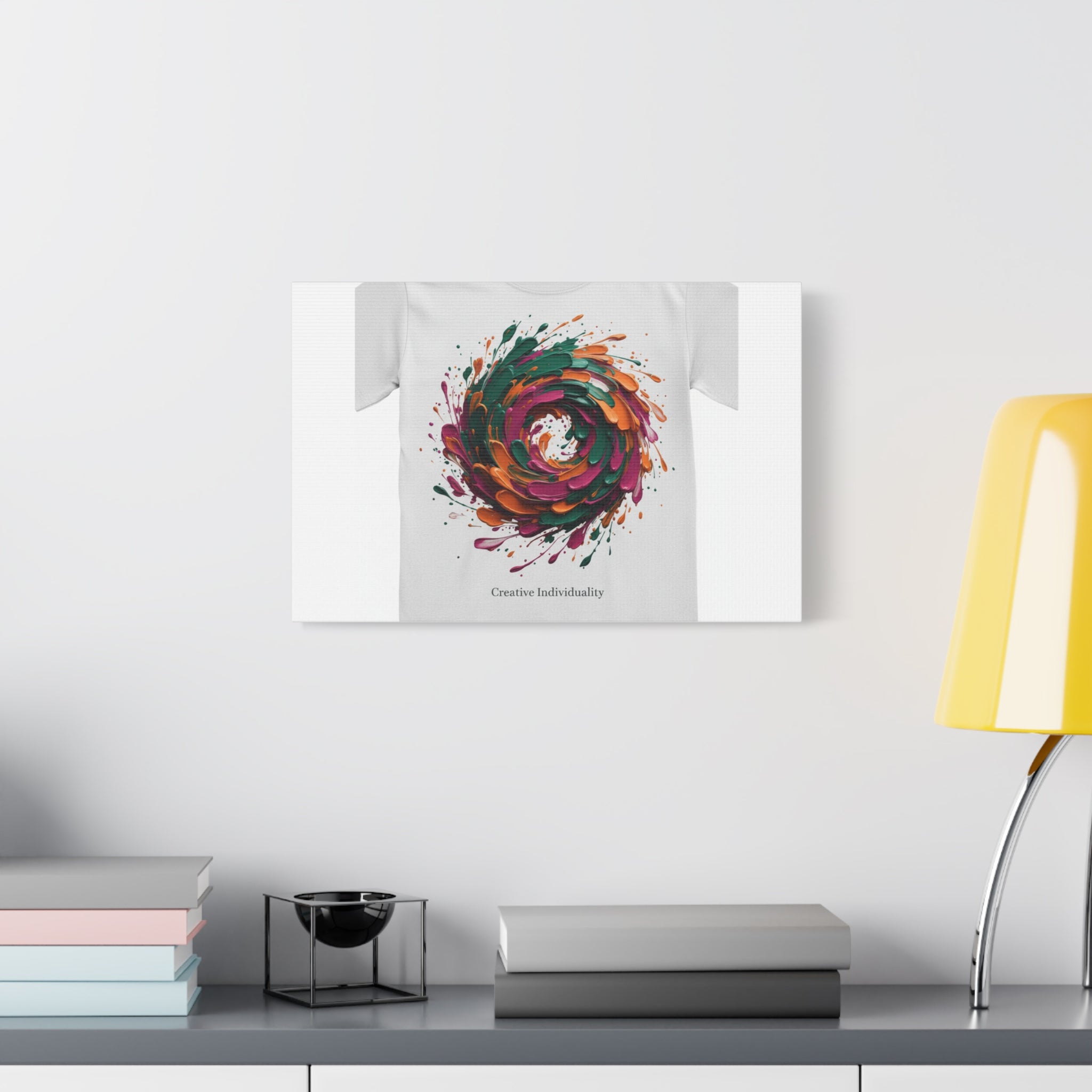 Painterly Abstract Floral Swirl Canvas | Matte Stretched Canvas