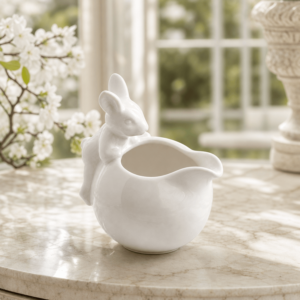 Porcelain Climbing Bunny Creamer