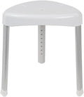 VMS Shower Stool - 300 lbs Capacity, Height Adjustable, Non-Slip Feet, Tool-Free Assembly, TAA Compliant