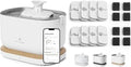Bundle of PETLIBRO App Cat Water Fountain, 2.5L/84oz Dockstream Pet Fountain for Cats Inside with 2.4GHz Wi-Fi + PETLIBRO 8 Pack Replacement Filters for Dockstream Cat Water Fountain
