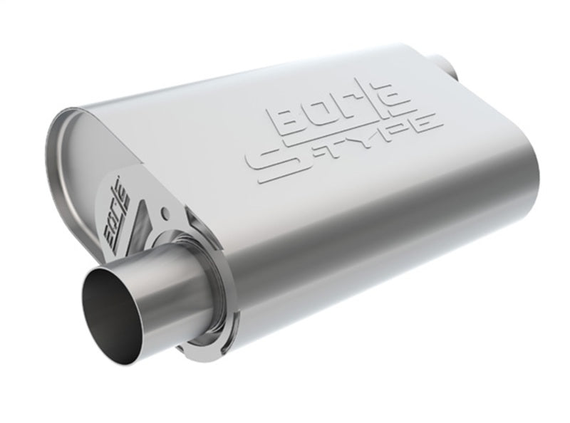 Borla Cratemuffler 2.25in Offset-In/Offset-Out inS-Typein Stock Sbf 289/302/351 400834