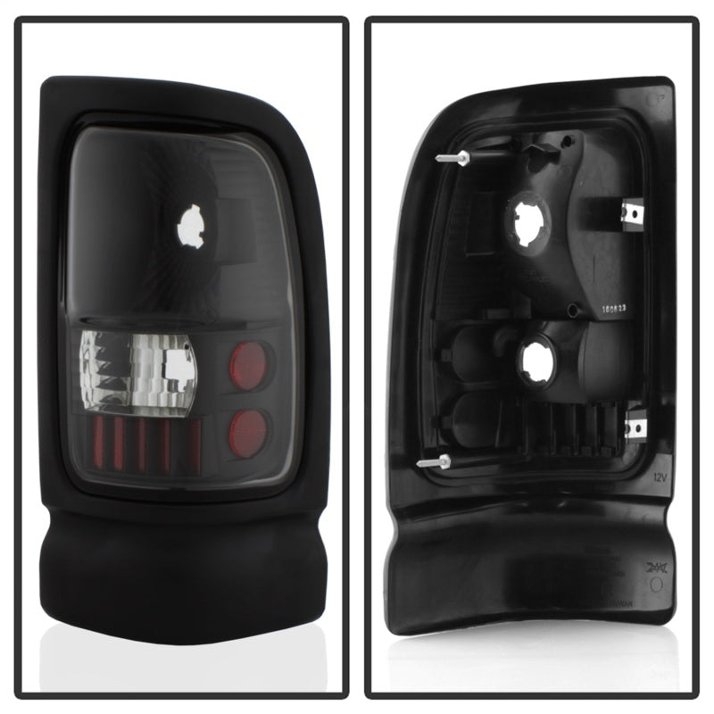 SPYDER Xtune Dodge Ram 1500/2500/3500 94-01 Euro Style Tail Lights Black ALT-ON-DRAM94-BK 5012753