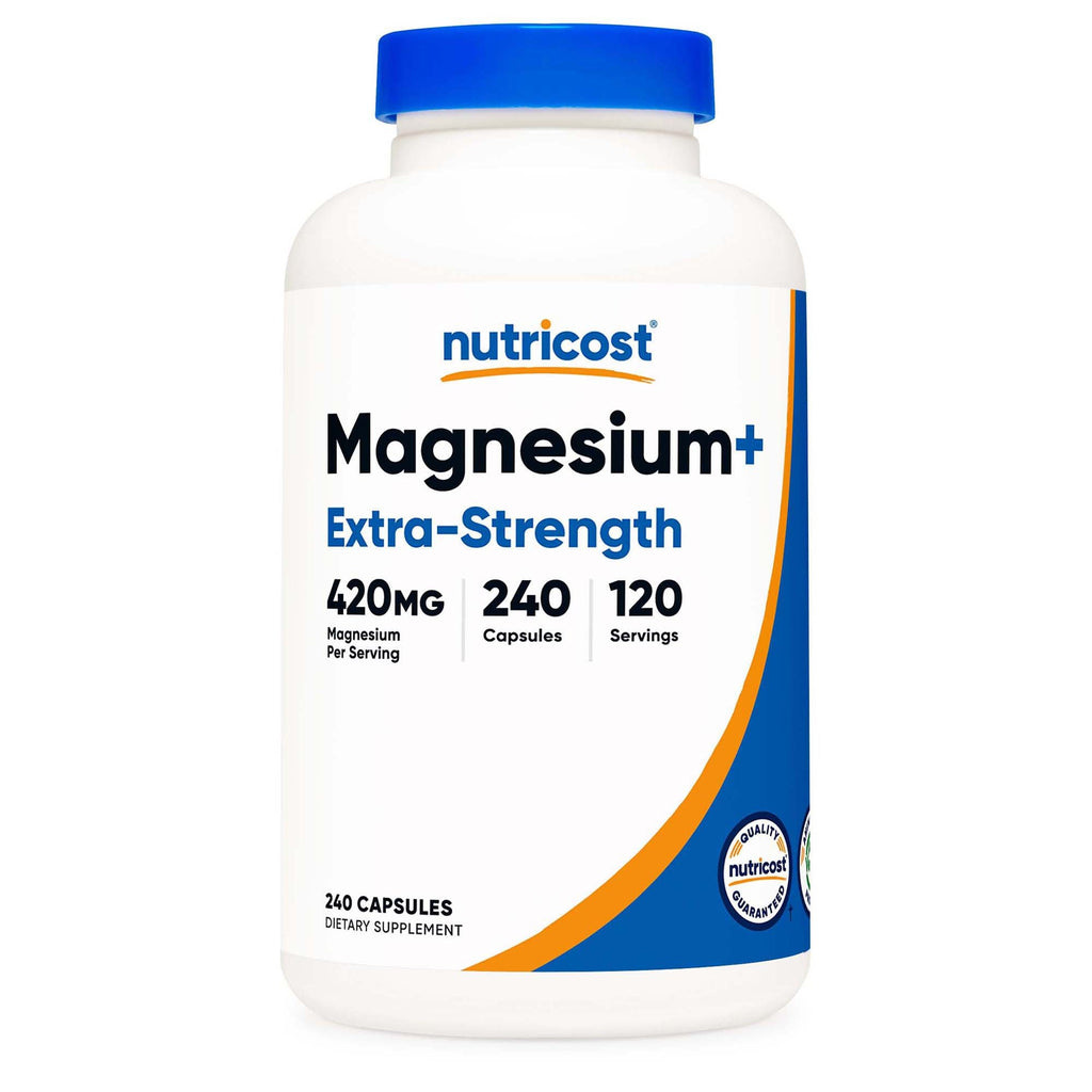 Dietary Supplement nutricost® Magnesium Citrate 420 mg Strength Capsule 240 Per Bottle NTC302201
