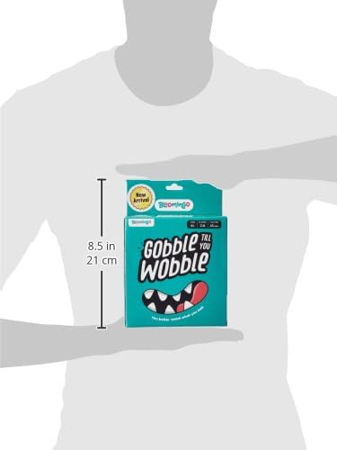 Bloomingo Gobble Till You Wobble: Fun Card Game for Kids & Adults; Perfect for Family Gatherings & Travel; Ages 6+; Blue