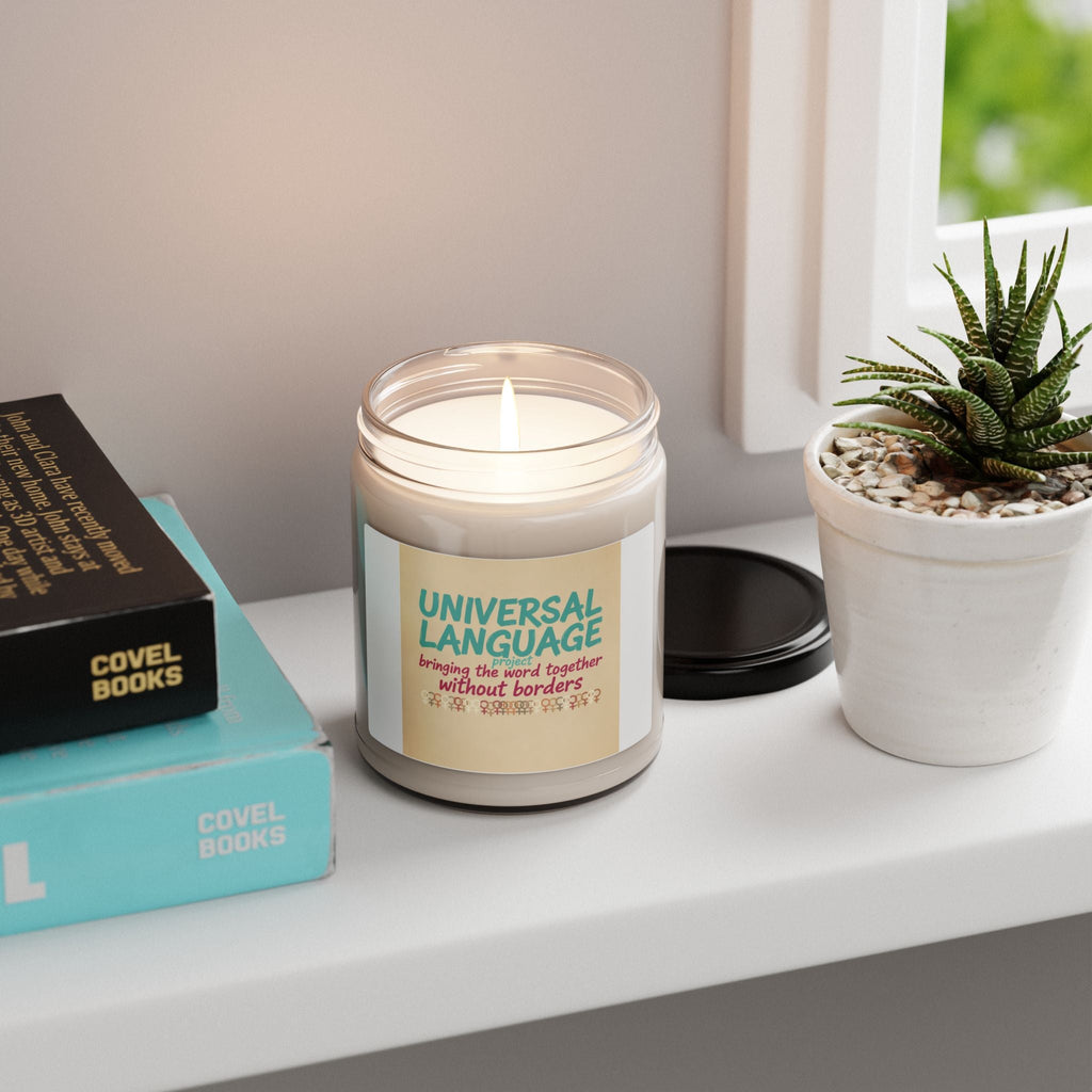 Universal Language Candle | Empowerment Slogan, Feminist Quote Soy Candle