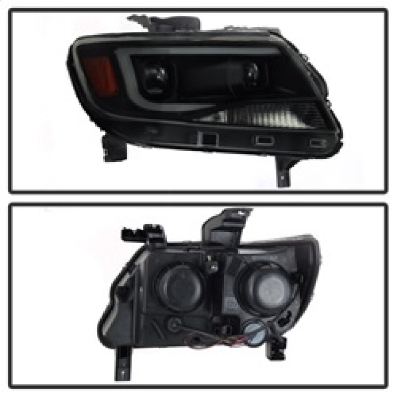 SPYDER xTune Chevy Colorado 15-17 HalogenOnly Projector Headlights - Black Smoked PRO-JH-CCO04-LBDRL-BSM 9039300