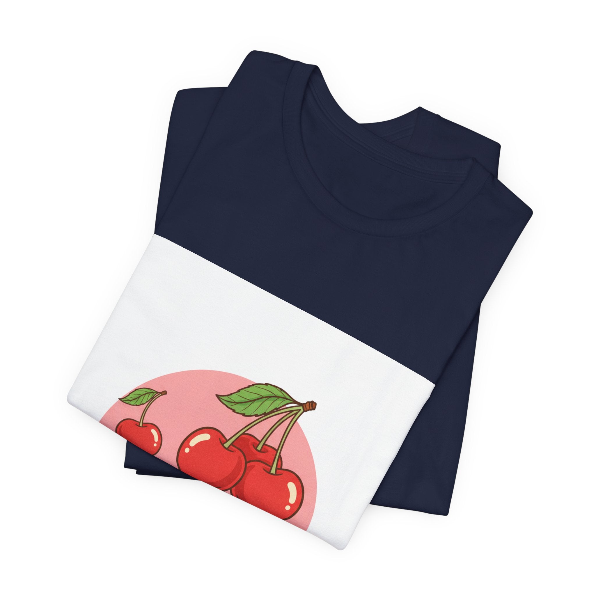 Retro Cherry Graphic Tee | kawaii fruit design, vintage cherry shirt