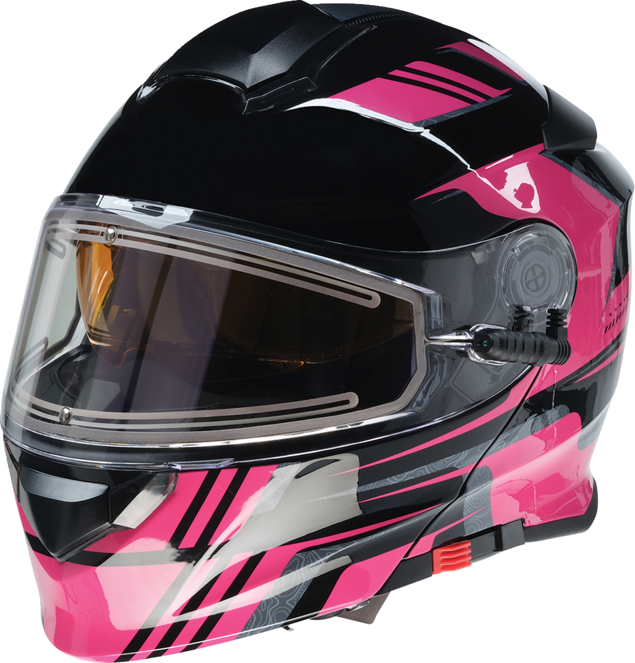 Z1R, Z1R Solaris 2.0 Helmet First Tracks Electric Dual Pane Shield Black/Pink 2XL - Part 0120-0848