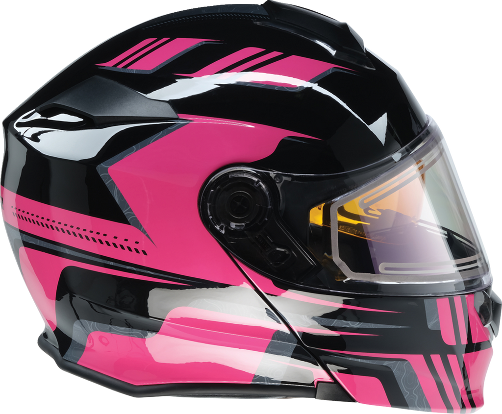 Z1R, Z1R Solaris 2.0 Helmet First Tracks Electric Dual Pane Shield Black/Pink 2XL - Part 0120-0848