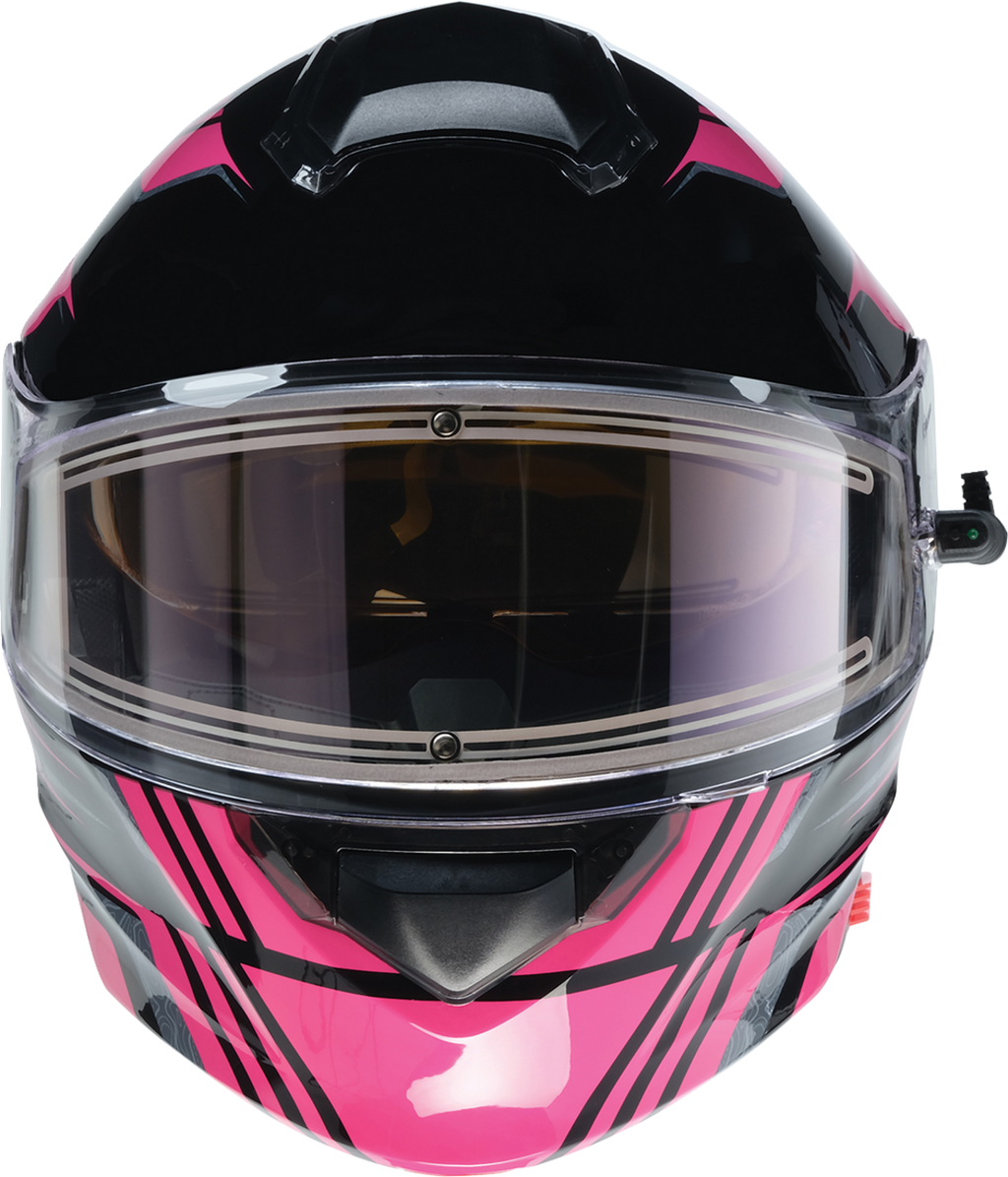 Z1R, Z1R Solaris 2.0 Helmet First Tracks Electric Dual Pane Shield Black/Pink 2XL - Part 0120-0848