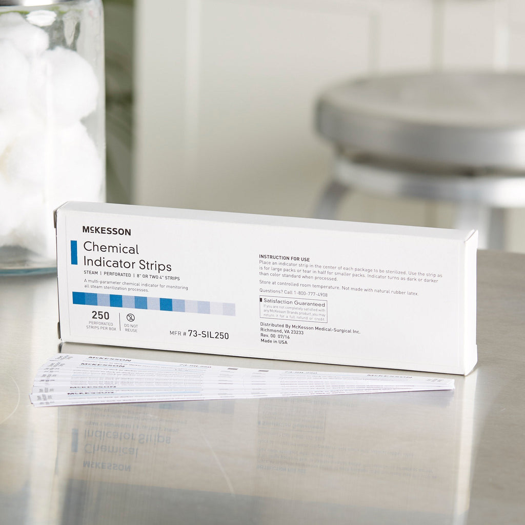 McKesson Sterilization Chemical Indicator Strip, 8 Inch 73-SIL250