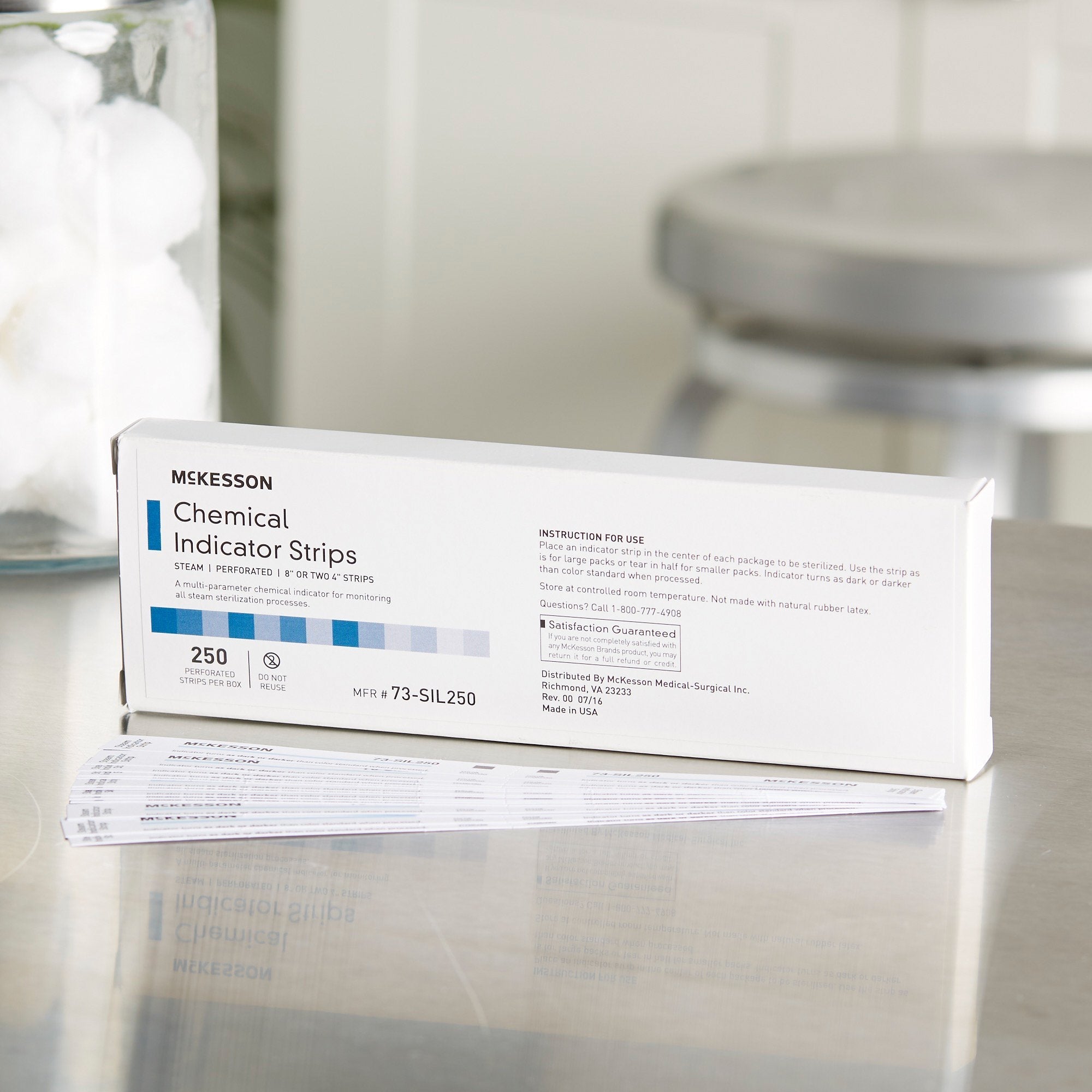 McKesson Sterilization Chemical Indicator Strip, 8 Inch 73-SIL250